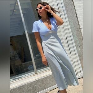 Lisa Says Gah Grace Dress in Blue/Green Gingham